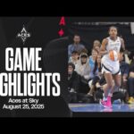 Las Vegas Aces at Chicago Sky Highlights | 8.25.25