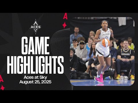 Las Vegas Aces at Chicago Sky Highlights | 8.25.25