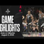 Las Vegas Aces vs Golden State Valkyries Highlights | 8.3.25