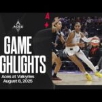Las Vegas Aces at Golden State Valkyries Highlights | 8.6.25