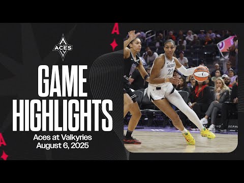 Las Vegas Aces at Golden State Valkyries Highlights | 8.6.25