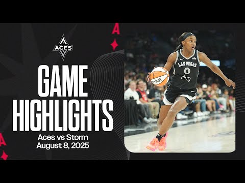 Las Vegas Aces vs Seattle Storm Highlights | 8.8.25