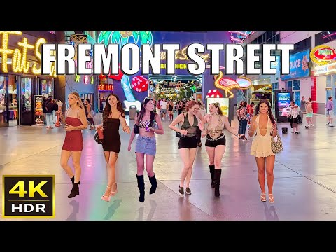 Fremont Street Las Vegas Midnight Walk - August 2025 - Downtown Las Vegas