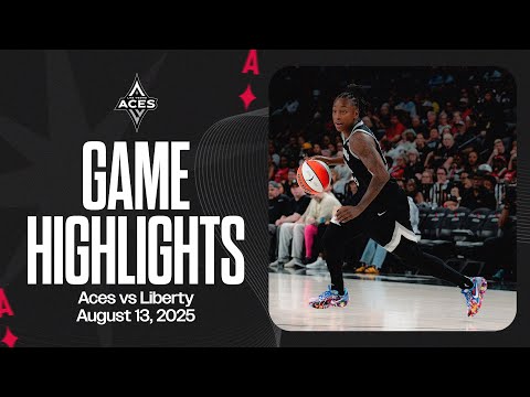 Las Vegas Aces vs New York Liberty Highlights | 8.13.25