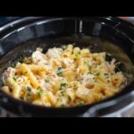 Easy Crockpot Chicken Alfredo | Creamy & Cheesy Slow Cooker Pasta