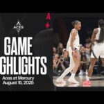 Las Vegas Aces at Phoenix Mercury Highlights | 8.15.25