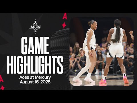 Las Vegas Aces at Phoenix Mercury Highlights | 8.15.25