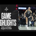 Las Vegas Aces vs Atlanta Dream Highlights | 8.19.25