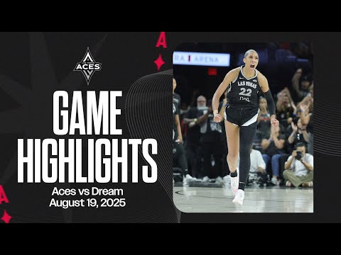 Las Vegas Aces vs Atlanta Dream Highlights | 8.19.25