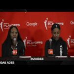 Las Vegas Aces vs Indiana Fever Postgame | Round 2 Game 1