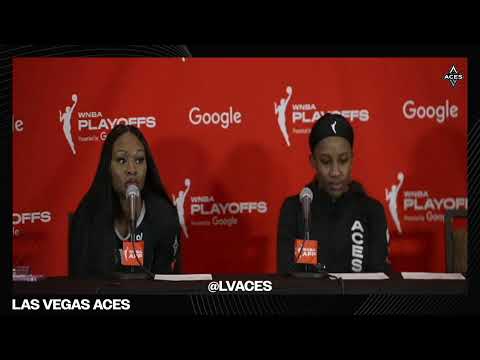Las Vegas Aces vs Indiana Fever Postgame | Round 2 Game 1