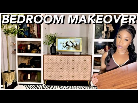 DECORATE WITH ME | Bedroom Makeover | Mid-Century Modern Decor | Closet Ideas