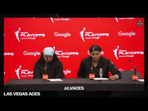 Las Vegas Aces vs Indiana Fever Postgame | Round 2 Game 3