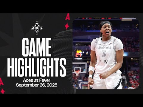 Las Vegas Aces at Indiana Fever Highlights | 9.26.25