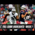 Las Vegas Raiders vs. New England Patriots Highlights | 2025 Week 1 | NFL