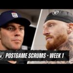 Ashton Jeanty, Maxx Crosby, Brock Bowers, Jakobi Meyers and Isaiah Pola-Mao Postgame Media | Week 1