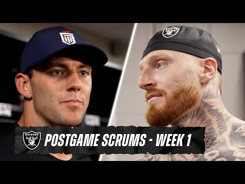 Ashton Jeanty, Maxx Crosby, Brock Bowers, Jakobi Meyers and Isaiah Pola-Mao Postgame Media | Week 1