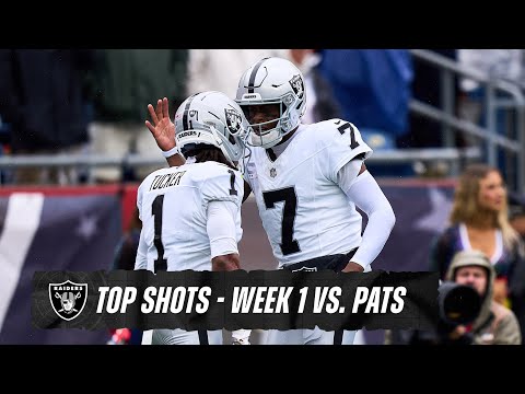 Top Shots From Raiders’ Week 1 Win vs. Patriots