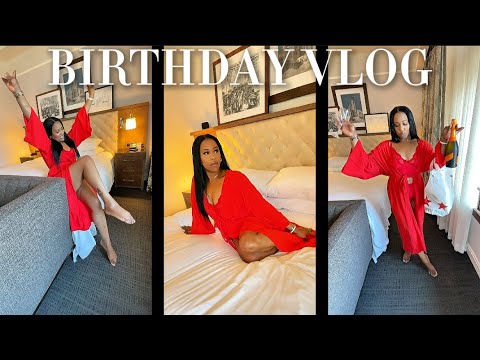 My 45th BIRTHDAY VLOG | Sephora Haul,  Luxury Staycation, Bday Photoshoot