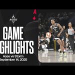 Las Vegas Aces vs Seattle Storm Highlights | 9.14.25