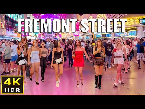 Fremont Street Las Vegas Night Walk - September 2025 - Downtown Las Vegas