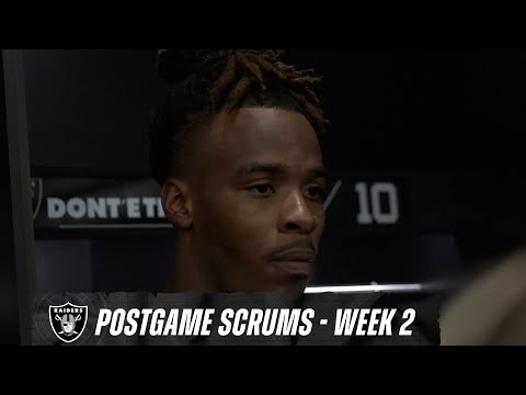 Dont’e Thornton Jr., Jakobi Meyers and DJ Glaze Postgame Media | Week 2