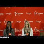 Las Vegas Aces vs Indiana Fever Postgame | Round 2 Game 5