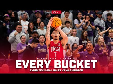EVERY BUCKET – UNLV vs Washington Exhibition Highlights
