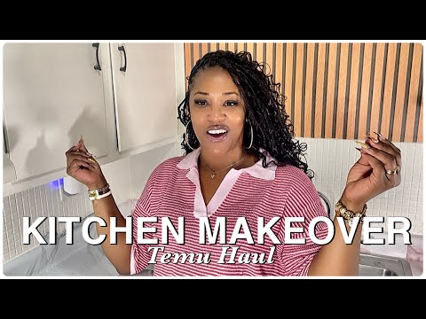 TEMU KITCHEN HAUL | KITCHEN MAKEOVER ON A BUDGET Renter Friendly