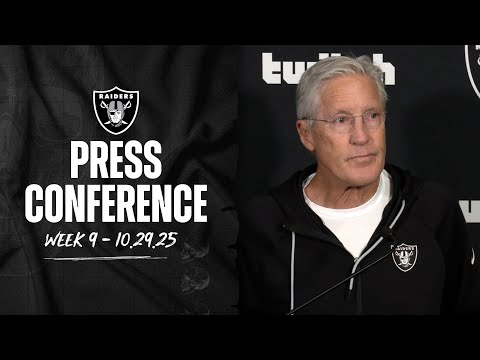 Pete Carroll, Geno Smith and Ashton Jeanty Presser – 10.29.25