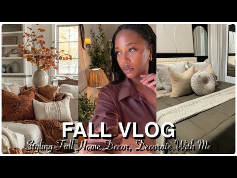FALL VLOG | FALL HOME DECOR | Living Room, Bedroom, Kitchen Fall Refresh