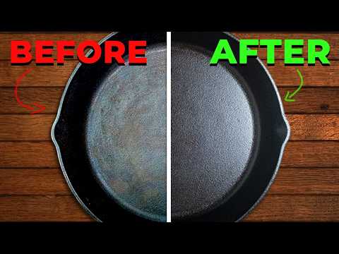 How to Season a Cast Iron Skillet | Easy Step-by-Step Guide (No Rust, Nonstick Finish!)