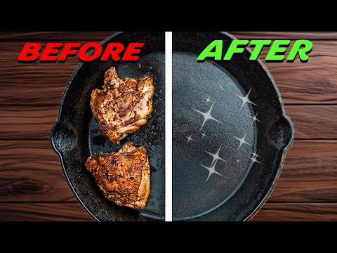 How to Clean a Cast Iron Skillet After Cooking | Keep It Nonstick Forever!