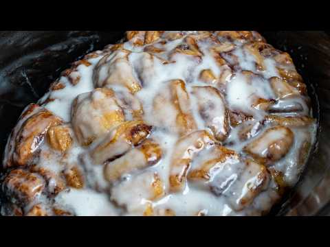 The Best Cinnamon Roll Casserole | Slow Cooker Brunch Recipe