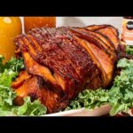 The Best Hot Honey Peach Glazed Ham You’ll Ever Make | Sweet & Spicy Ham