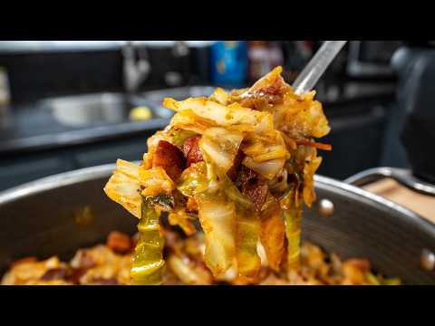 Southern Fried Cabbage with Bacon | Cookin' With Nephew