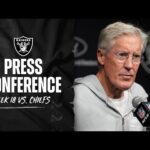 Pete Carroll, Aidan O’Connell and Daniel Carlson Postgame Presser | Week 18