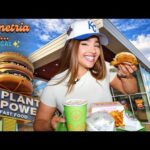Trying VEGAN Fast Food for the FIRST Time 🌱🍔 | HONEST Review of Plant Power | Demetria Eats
