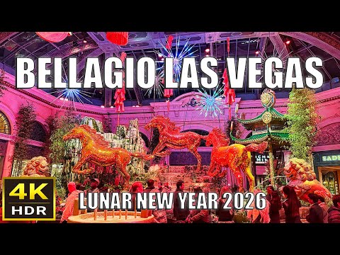 Bellagio Las Vegas Walk – January 2026 – Lunar New Year Conservatory