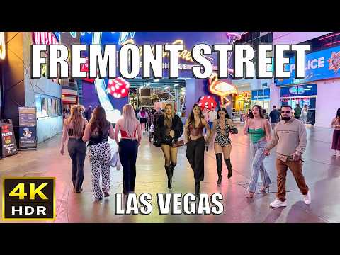 Fremont Street Las Vegas Night Walk – February 2026 – Downtown Las Vegas