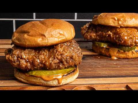 Hot Honey Chicken Sandwich with Smokin Sweet Heat (Ultra Crispy!)