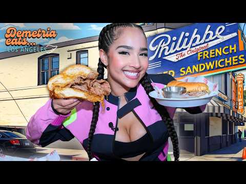 I Tried LA’s 118-Year-Old Restaurant| Philippe’s (Review) | Demetria Eats