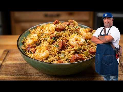 Cajun Shrimp and Sausage Dirty Rice | One Skillet Wonder
