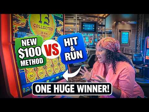NEW $100 Slot Method vs Hit & Run Method – HUGE WIN!