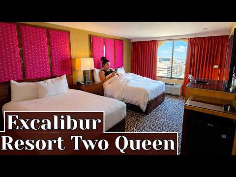 Excalibur Las Vegas Renovated Resort Two Queen Room… Did They Finally Fix It?