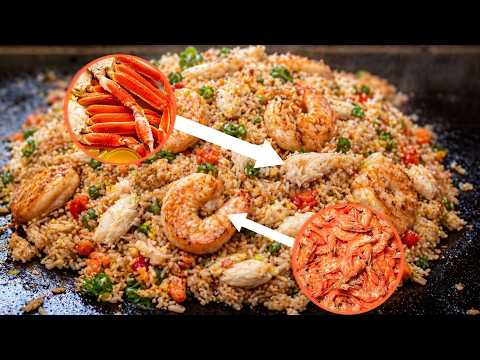 Shrimp & Crab Fried Rice on the Blackstone | Hibachi Style
