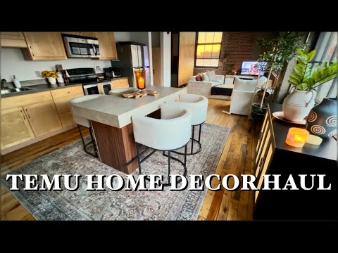TEMU HOME DECOR HAUL | Aesthetic Apartment Visual Tour