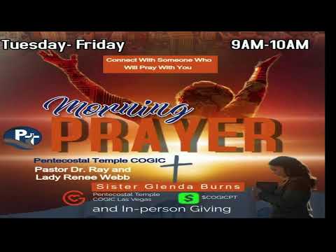 PT's 9 AM Morning Prayer Tuesday-Friday in-person and onlineLive April 01