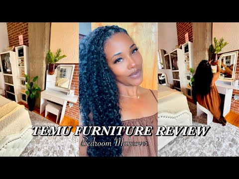 VLOG | Bedroom Makeover | TEMU FURNITURE REVIEW  | Styling Aesthetic Bedroom Decor