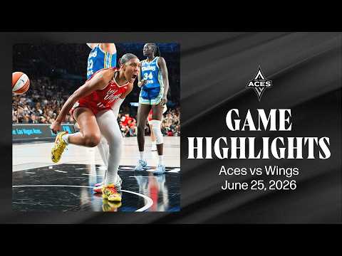 Las Vegas Aces vs Dallas Wings Highlights | 6.25.26